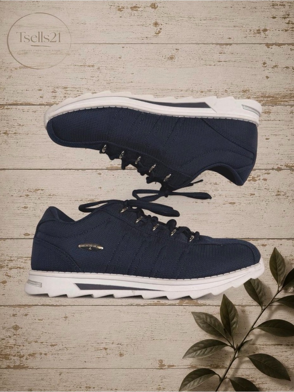 Lugz Men's Navy/White Changeover II Ballistic Oxford Sneakers - Size 10.5